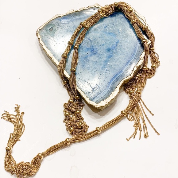 Wifrin Jewelry - Vintage Gold Beaded Strand Necklace.